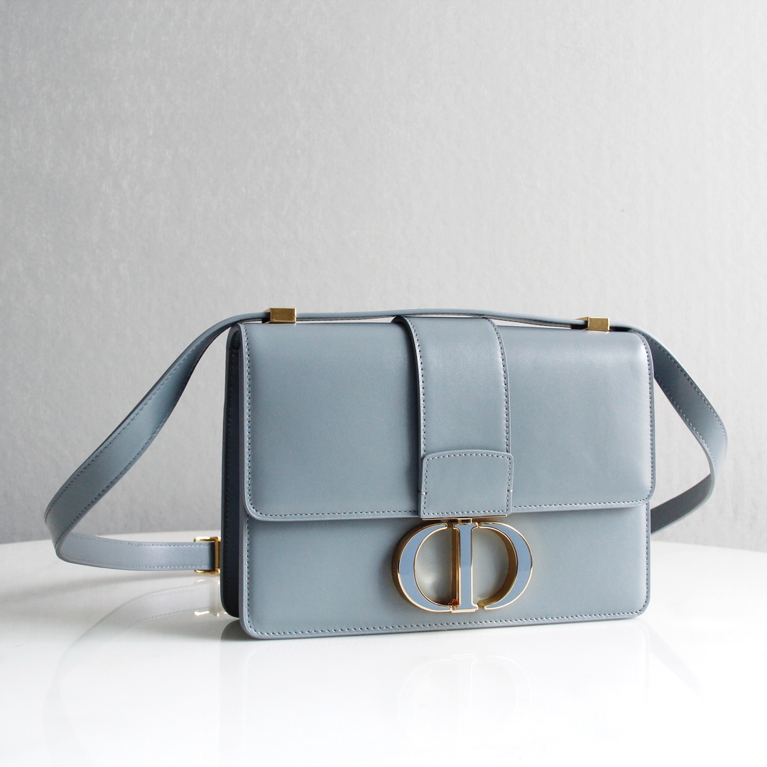 30 Montaigne Bag Light Blue Box Calfskin